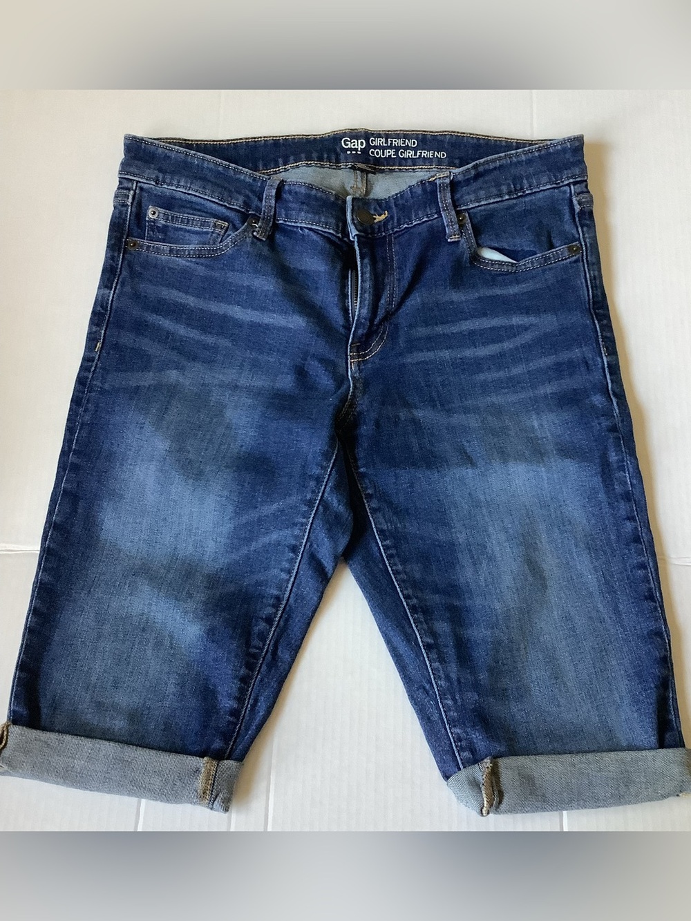 GAP Girlfriend Denim Jeans- Dark Blue Size 6/28